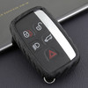 2012-2019 Land Rover Discovery Leather Silicone Car Key Case Cover With Buckle Generic