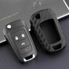 2010-2019 Buick LaCrosse Regal Leather Silicone Car Key Case Cover With Buckle Generic