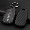 2016-2020 Chevrolet Cruze Camaro Equinox Leather Silicone Car Key Case Cover With Buckle Generic