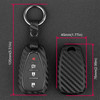 2016-2020 Chevrolet Cruze Camaro Equinox Leather Silicone Car Key Case Cover With Buckle Generic