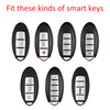 2007-2019 Nissan Leather Silicone Car Key Case Cover With Buckle Generic