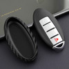 2007-2019 Nissan Leather Silicone Car Key Case Cover With Buckle Generic
