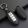 2007-2019 Nissan Leather Silicone Car Key Case Cover With Buckle Generic