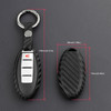 2014-2019 Infiniti Q30 Q50 Q60 Q70 Leather Silicone Car Key Case Cover With Buckle Generic