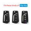 2018-2020 Toyota Camry C-HR Leather Silicone Car Key Case Cover With Buckle Generic