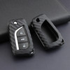 2018-2020 Toyota Camry C-HR Leather Silicone Car Key Case Cover With Buckle Generic