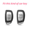 2015-2019 Hyundai Sonata Tucson Elantra Leather Silicone Car Key Case Cover With Buckle Generic