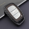 2015-2019 Hyundai Sonata Tucson Elantra Leather Silicone Car Key Case Cover With Buckle Generic