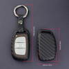 2015-2019 Hyundai Sonata Tucson Elantra Leather Silicone Car Key Case Cover With Buckle Generic
