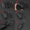 2014-2020 Citroën C3 C4 C5 Leather Silicone Car Key Case Cover With Buckle Generic