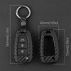 2018-2020 Hyundai Accent Santa Fe Veloster Leather Silicone Car Key Case Cover With Buckle Generic