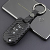 2013-2019 Honda Civic CR-V Odyssey Accord Leather Silicone Car Key Case Cover With Buckle Generic