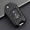 2013-2019 Honda Civic CR-V Odyssey Accord Leather Silicone Car Key Case Cover With Buckle Generic