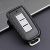2008-2019 Mitsubishi Outlander Eclipse Cross ASX Lancer Leather Silicone Car Key Case Cover With Buckle Generic