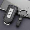 2008-2019 Mitsubishi Outlander Eclipse Cross ASX Lancer Leather Silicone Car Key Case Cover With Buckle Generic