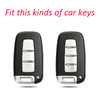 2009-2015 Hyundai Elantra Genesis Veloster Leather Silicone Car Key Case Cover With Buckle Generic