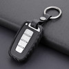 2009-2015 Hyundai Elantra Genesis Veloster Leather Silicone Car Key Case Cover With Buckle Generic