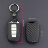 2009-2015 Hyundai Elantra Genesis Veloster Leather Silicone Car Key Case Cover With Buckle Generic