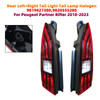 Rear Left+Right Tail Light Tail Lamp Halogen 9819427380 280 For Peugeot Partner Rifter 2018-2023