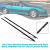 1982-1992 Chevrolet Camaro Outer Side 2PCS Door Window Sweep Weatherstrip Seals Outer 1AWSK00155 Generic