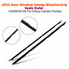 1982-1992 Pontiac Firebird Outer Side 2PCS Door Window Sweep Weatherstrip Seals Outer 1AWSK00155 Generic