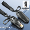 Aluminum Alloy TPU Silvery Car Key Case Cover With Buckle For Porsche Cayenne 911