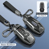 Aluminum Alloy TPU Blk Car Key Case Cover With Buckle For Ford