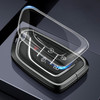 Aluminum Alloy TPU Black Car Key Case Cover With Buckle For Cadillac