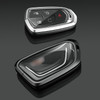 Aluminum Alloy TPU Silver Car Key Case Cover With Buckle For Cadillac