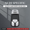 Aluminum Alloy TPU SIL Car Key Case Cover With Buckle For Audi A6l A4l A3