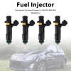 2007-2014 Renault Twingo II 1.2 8V D7F 4Pcs Fuel Injector 8200506653 Generic