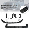 Dry Carbon Fiber Front Rear Bumper Lip + Side Air Vent Fit Benz G W465 2025+