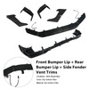 Dry Carbon Fiber Front Rear Bumper Lip + Side Air Vent Fit Benz G W465 2025+