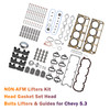 NON-AFM Lifters Kit Head Gasket Set Head Bolts Lifters & Guides for Chevy 5.3