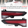 Left+Right Inner Rear Brake Tail Light For Mitsubishi Outlander 2022-2024