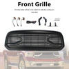 Black Big Horn Style Front Bumper Grill Grille Fit Dodge Ram 1500 2013-2018