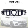 GT-Style Front Bumper Grille Fit Mercedes-Benz X253 GLC250 GLC300 2020-2022