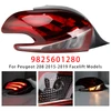 LED Rear Left Tail Light Lamp 9825601280 For Peugeot 208 15-2019 Facelift Models