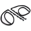 2PCS Front Door Sub Seal Rubber Set For Honda Civic 2Dr 3Dr 1992-1995 Eg6 Eg4