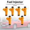 6Pcs Fuel Injector For Peugeot 607 For Renault Clio II 2000-02 0280155994