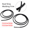 2PCS Left+Right Roof Drip Molding Trim For Toyota Prius V 2012-2018