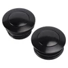 Black Pop-Up Gas Cap Set Vented For Softail Dyna Road King FXR 1982-2010