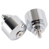 Silver Handlebar End Weight Balancer Pair For Honda CBR CB VFR CTX GL NX VT XL
