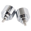 Silver Handlebar End Weight Balancer Pair For Honda CBR CB VFR CTX GL NX VT XL