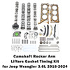 Camshaft Rocker Arm Lifters Gasket Timing Kit for Jeep Wrangler 3.6L 2016-2024