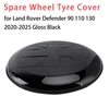 Spare Wheel Tyre Cover for Land Rover Defender 90 110 130 2020-2025 Gloss Black