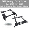 Pair L+R Heavy Duty 5MM Racing Seat Bracket Adapter For Nissan 370Z 2009-2021
