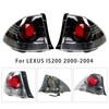 Left+Right Rear Tail Light Brake Lamp Without Bulb For LEXUS IS200 2000-2004