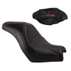 Front Raider Seat Driver Cushion Pu Fit Red For Kawasaki Vulcan S En650 15-25