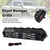 Black Front Bumper Grille Grill Fit Toyota Tacoma 2024+ With Led & Light Bar